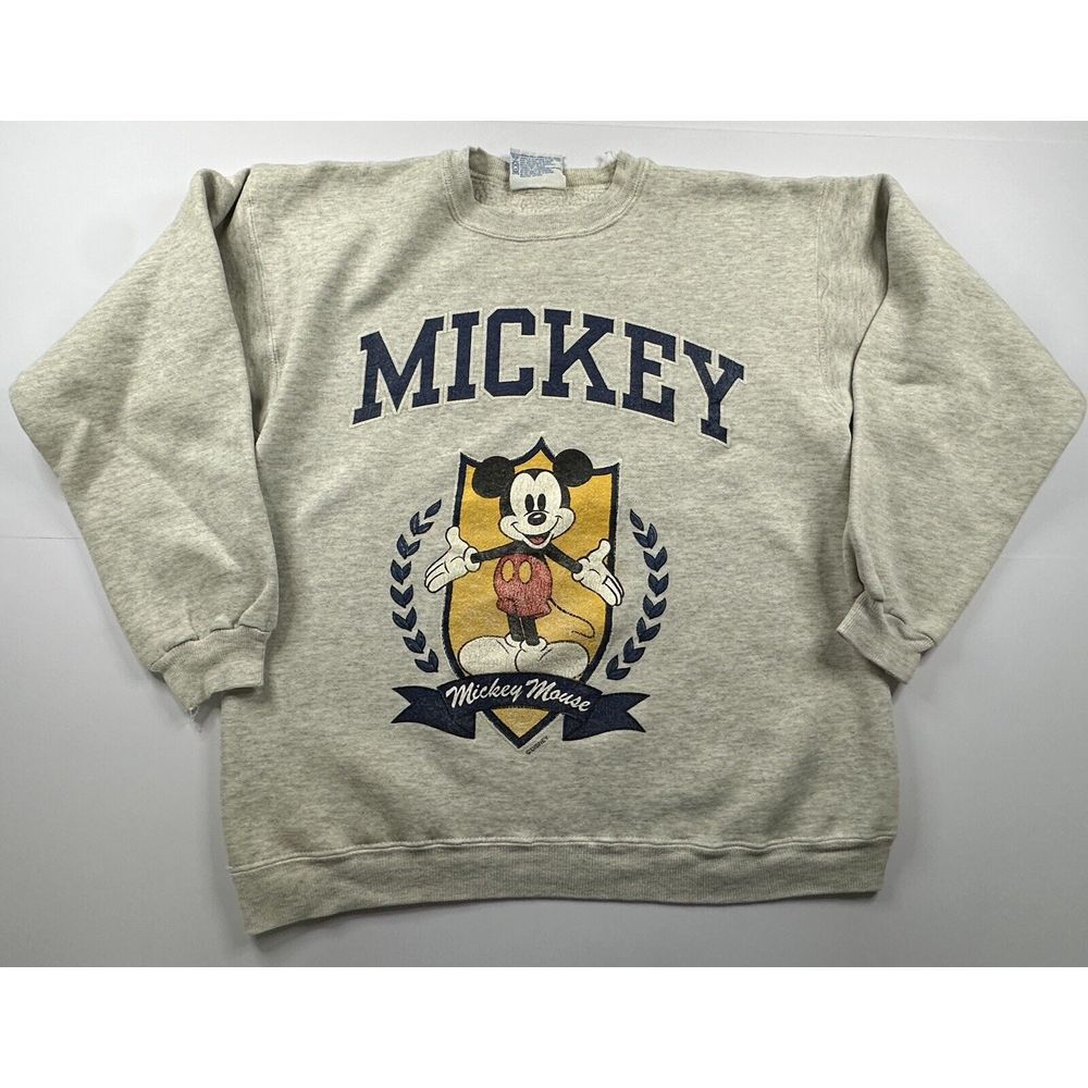 Vtg Disney Mickey Mouse Heavy Weight Sweatshirt Mens size Medium‎ Made in USA